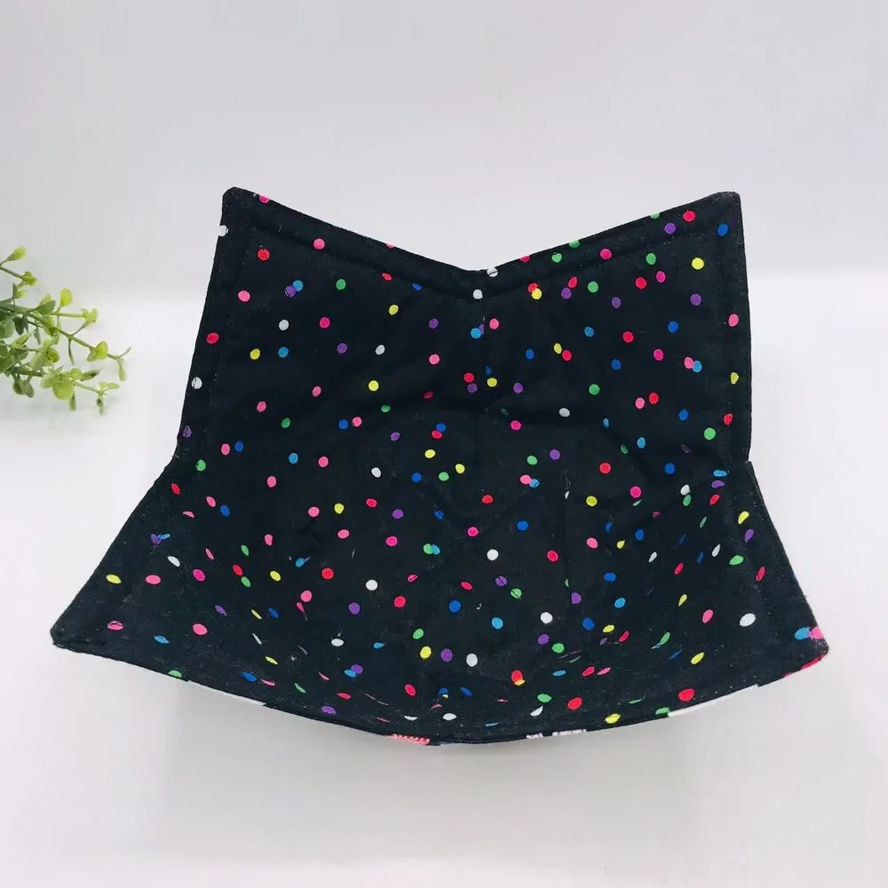 Microwave Bowl Cozy Holder, Reversible, Cute Cats, 3 Sizes, Plate, Soup, Pint